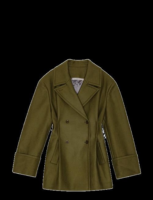 REMAIN Birger Christensen | Peacoat With Pleats | 32