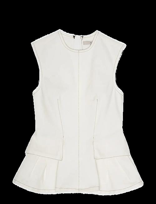 REMAIN Birger Christensen | Peplum Denim Top | 32