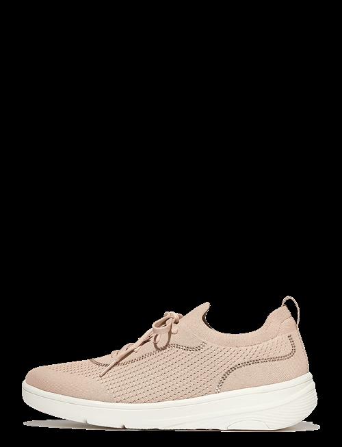 Se FitFlop | Super-Q Crystal-Trim Knit Slip-On Laced Sneakers | 38 hos Booztlet