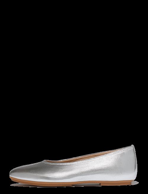FitFlop | Delicato High-Cut Soft-Leather Ballet Flats | 38