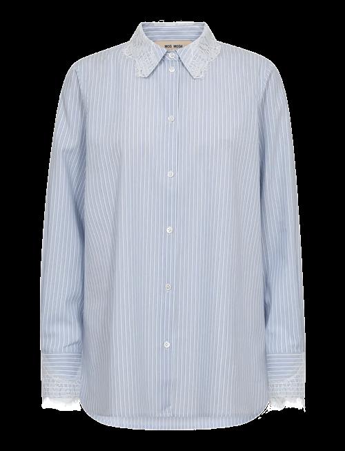 MOS MOSH | Mmelinda Stripe Lace Shirt | L