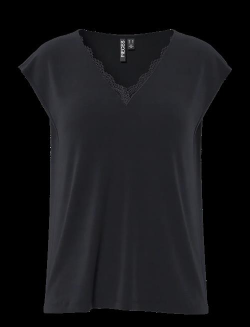 Pieces | Pckamala Lace V-Neck Tee Jrs Noos Bc | S