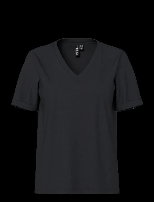 Pieces | Pcria Ss V-Neck Solid Tee Jrs Noos Bc | S