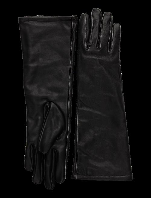 Becksöndergaard | Long Smooth Leather Gloves | 8
