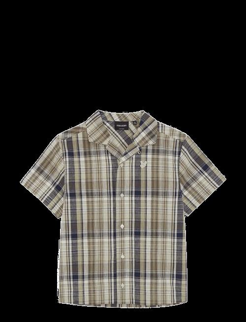 Lyle & Scott | Ss Check Linen Blend Shirt | 134-140