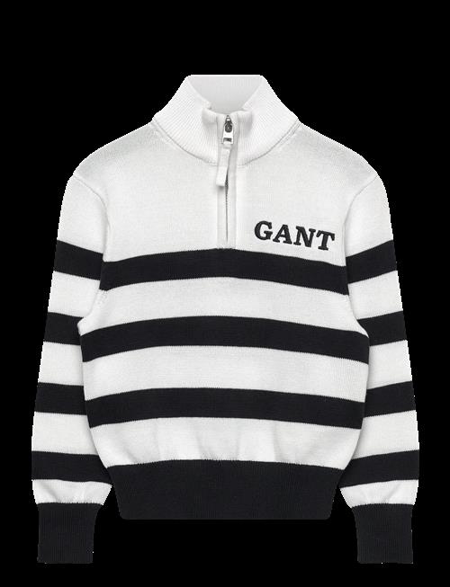 Gant Kids | Gant Knitted Breton Stripe Zip Funnel | 110