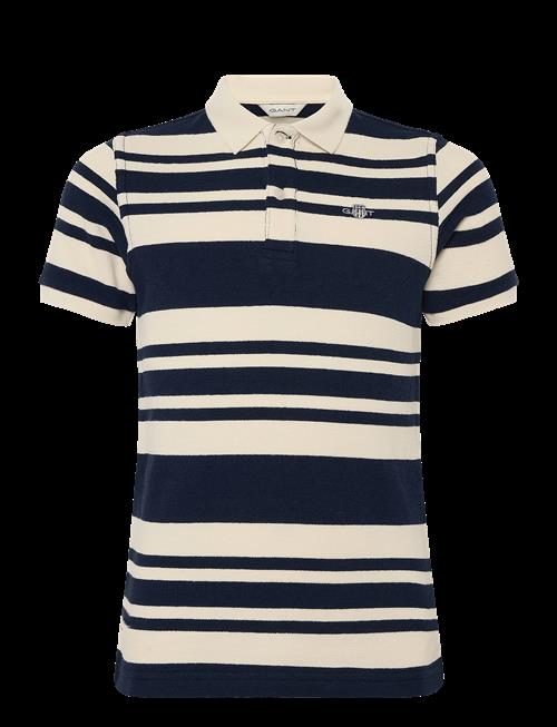 Gant Kids | Shield Stripe Texture Ss Polo Shirt | 152
