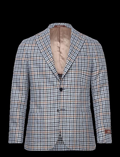 Morris | Linen Blue Check Jacket | 52