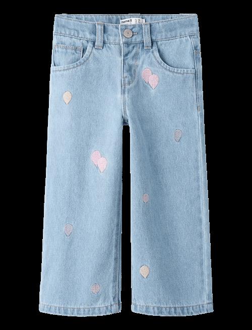 name it | Nmfrose Wide Emb Jeans 4999-Za | 92