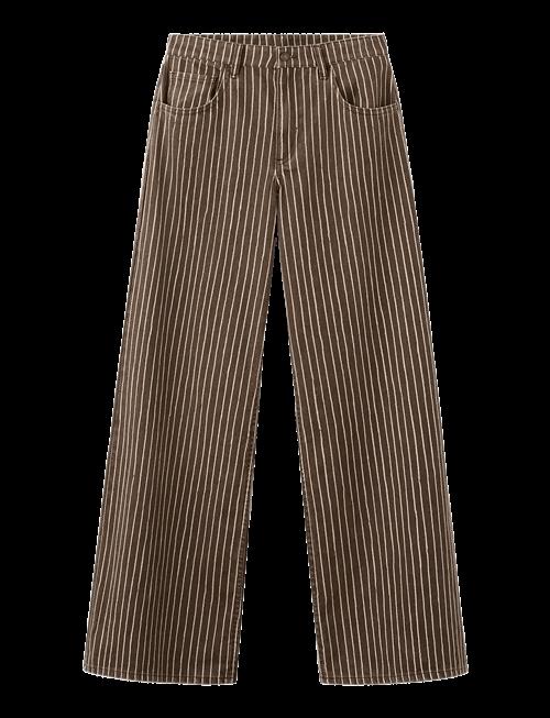 Mango | Wide Leg Striped Jeans | 38