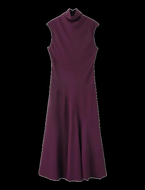 Mango | Long Dress With Draped Neck | S