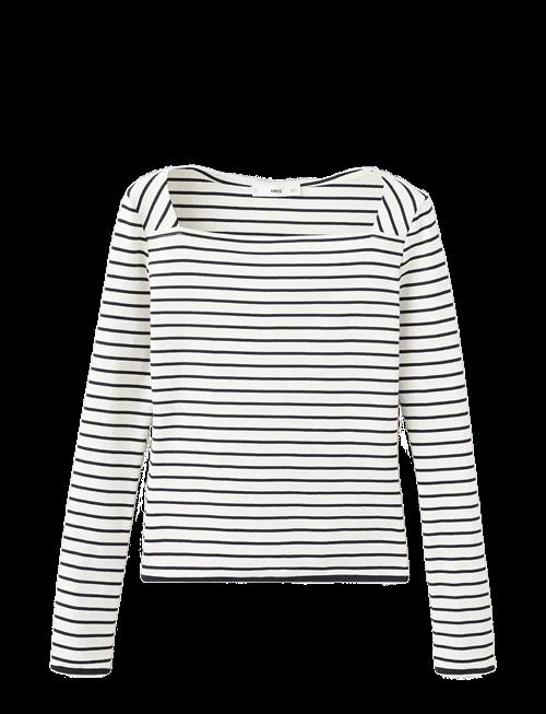 Mango | Cotton Boat Neck T-Shirt | XL