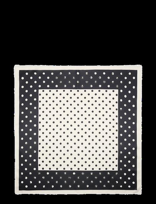 Mango | Satin Check-Print Scarf | ONE SIZE