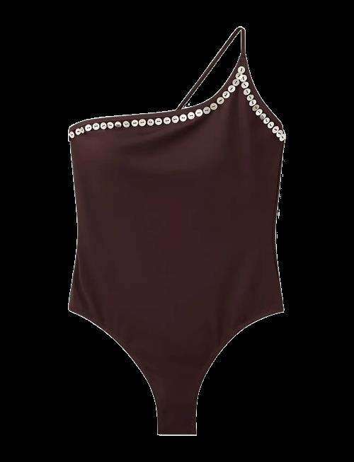 Mango | Asymmetric Button Swimsuit | L