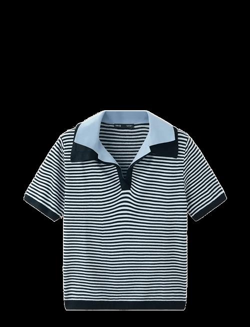 Mango | Knitted Jumper With Combined Collar | XS