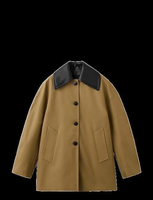Mango | Faux Leather Effect Trench Coat | XS