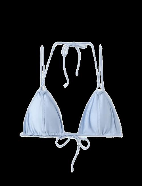 Mango | Satin Effect Tie-Side Bikini Top | S