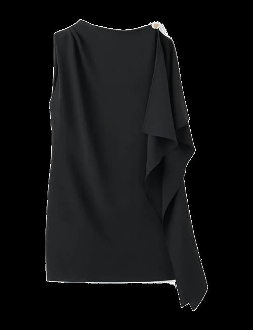 Mango | Short Asymmetrical Sleeve Dress | XS
