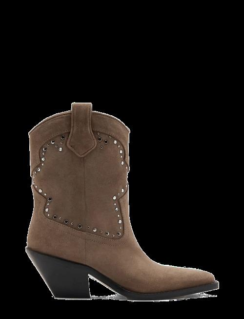 Mango | Studs Suede Ankle Boots | 37