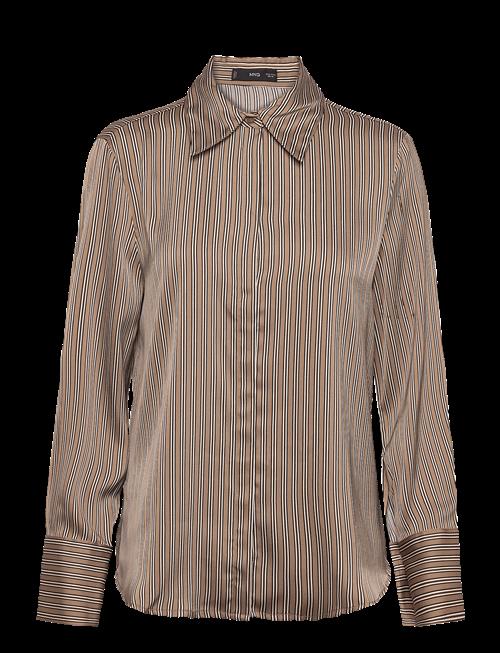 Mango | Satin Striped Shirt | M