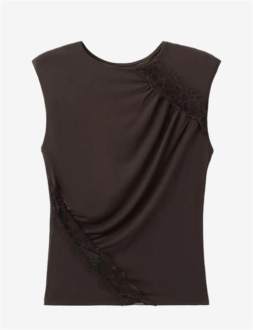 Mango | Ruched Fitted Top | S