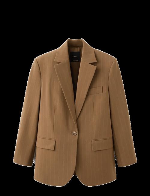 Mango | Pinstripe Suit Blazer | L
