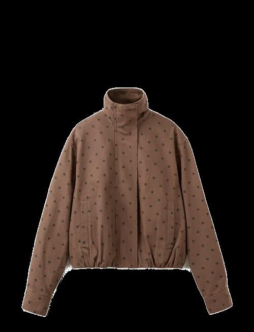 Mango | Denim Bomber Jacket With Polka Dots | S