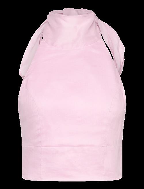 Bardot | Harlow Neck Tie Ramie Top | 34
