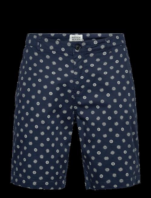 Scotch & Soda | Stuart Printed Stretch Cotton Chino Shorts | M