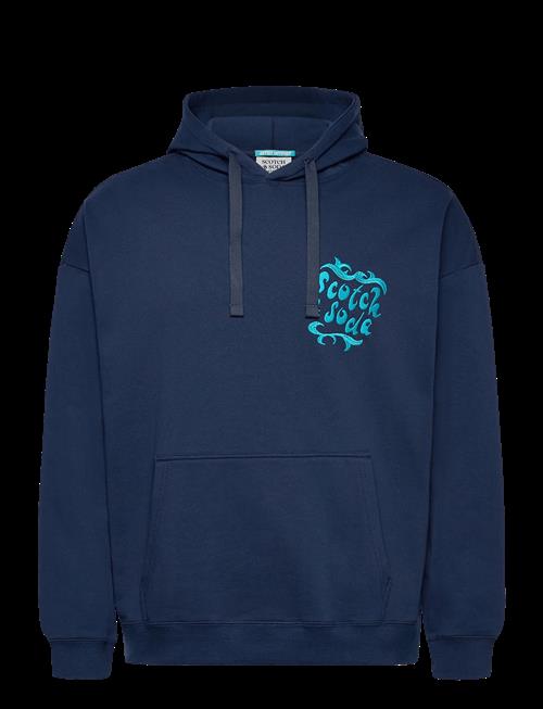 Scotch & Soda | Front And Back Artwork Loosefit Hoodie | M