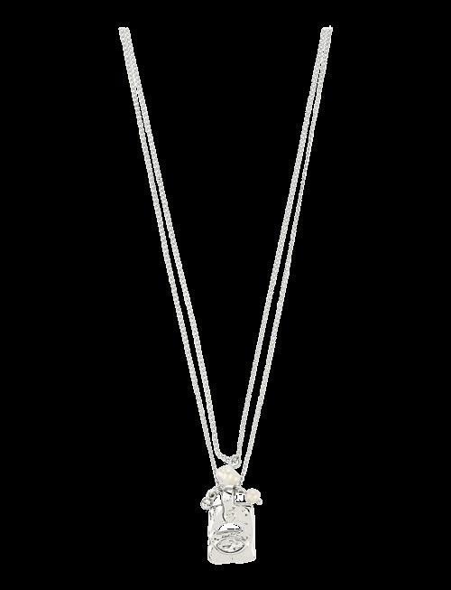 Pilgrim | Fire Necklace 2-In-1 Set, Silver-Plated | ONE SIZE