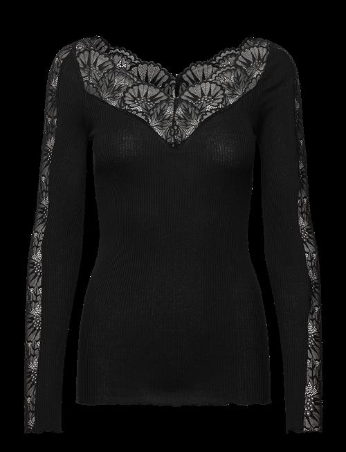 Rosemunde | Rwbeatha Silk Ls Lace T-Shirt | XL