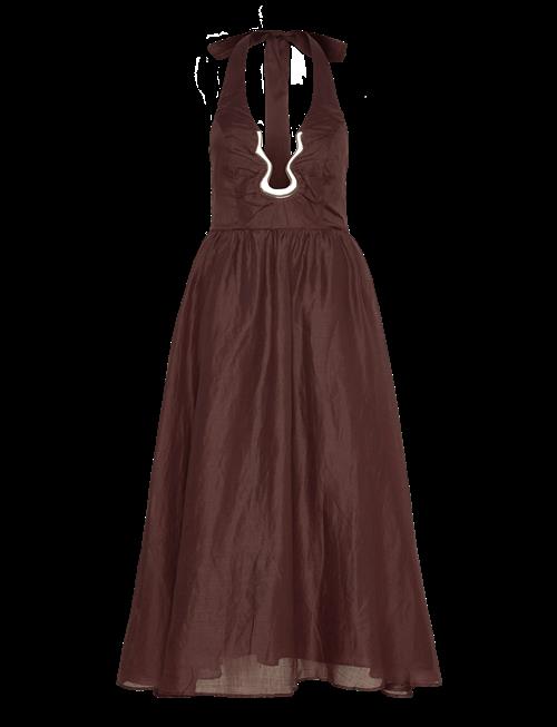 Bardot | Cavarly Ramie Halter Dress | 36