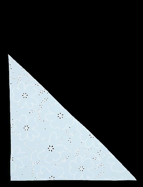 SUI AVA | Floral Broderie Bandana Scarf | ONE SIZE