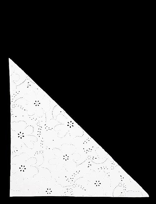 SUI AVA | Floral Broderie Bandana Scarf | ONE SIZE