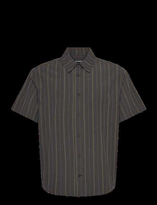HAN Kjøbenhavn | Washed Stripe Short Sleeve Shirt | 46