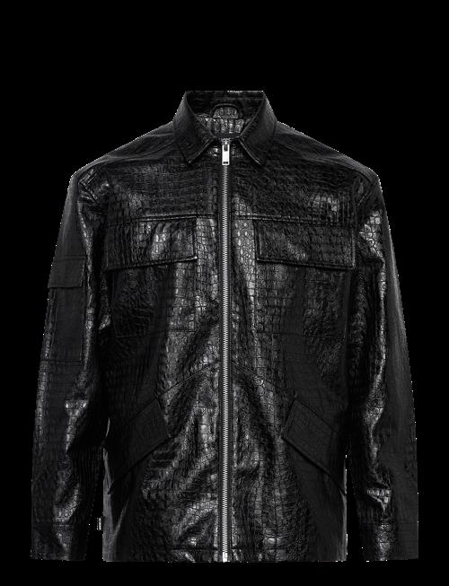 HAN Kjøbenhavn | Faux Croc Overshirt | 54