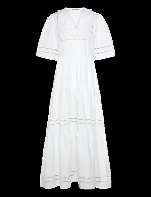 Stella Nova | Maxi Dress With Short Sleeves And Artworks | 32