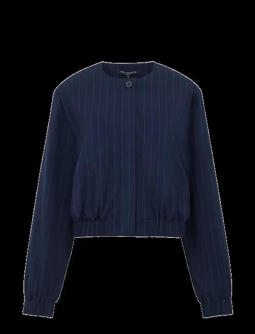 French Connection | Alia Pinstripe Bomber Jacket | XS