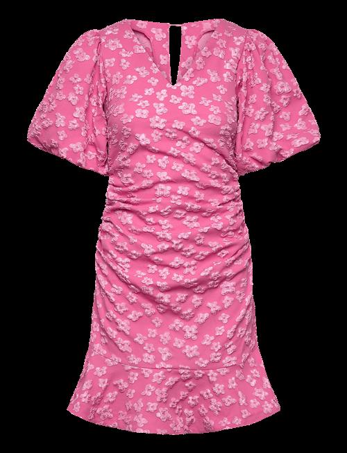 Bubbleroom | Jacquard Flounce Short Dress | 38