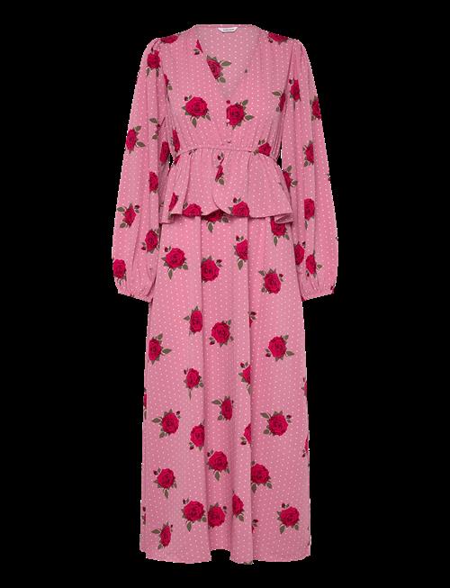 Bubbleroom | V-Neck Flounce Maxi Dress | 34