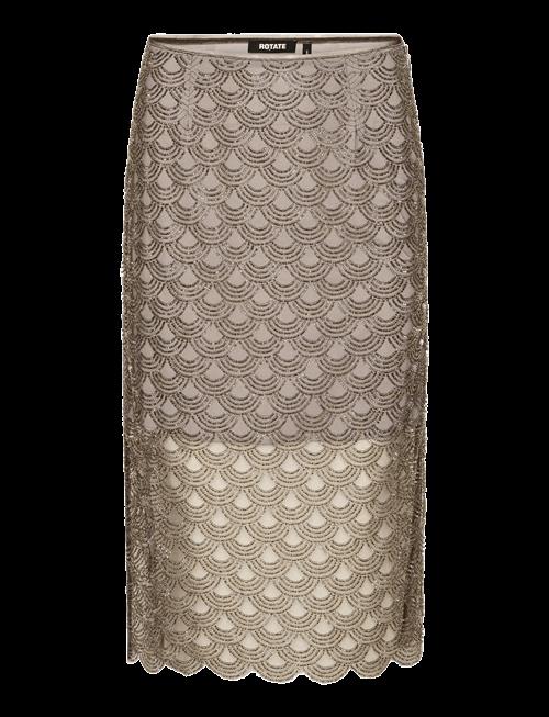 ROTATE | Scallop Sequin Midi Skirt | 38