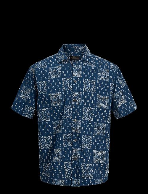 Jack & Jones | Jprblulyon Print Dobby S/S Shirt Sn | XL