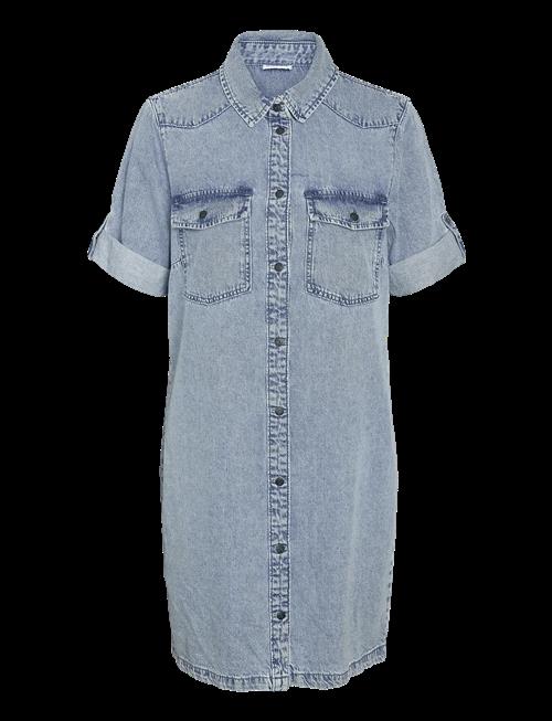 NOISY MAY | Nmnew Signe S/S Denim Dress Vi003Lb Noos | XS