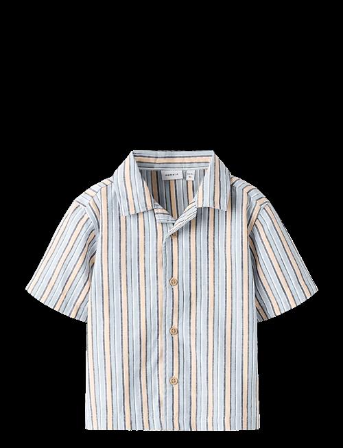 name it | Nmmfiore Ss Nreg Shirt | 104