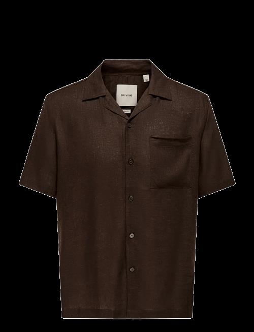 ONLY & SONS | Onslaurence Linen Resort Collar Ss Noos | XS
