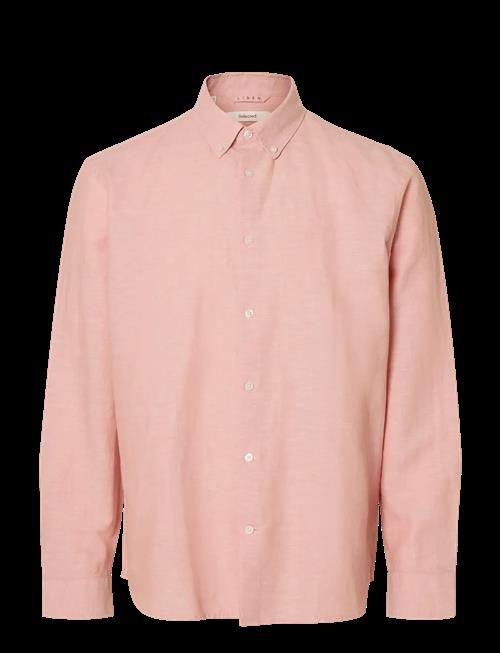 Selected | Slhregclay Linen Blend Bd Ls Shirt | L