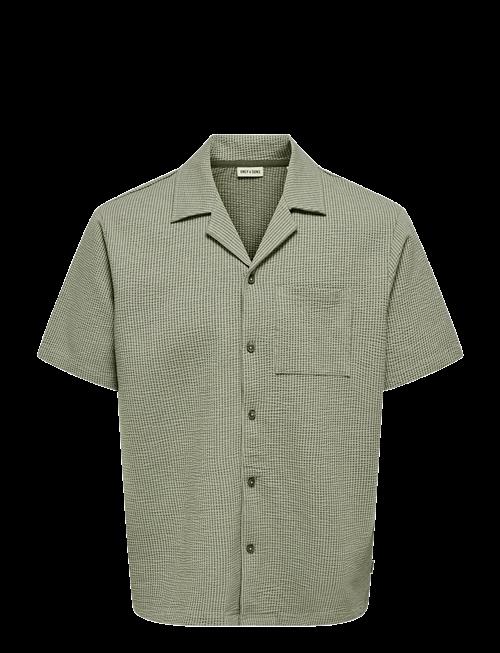 ONLY & SONS | Onskian Life Seersucker Strp Ss Shirt Vd | XL