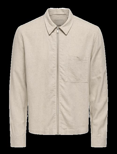 ONLY & SONS | Onstroy Ls Reg 0569 Zip Shirt Frml | S