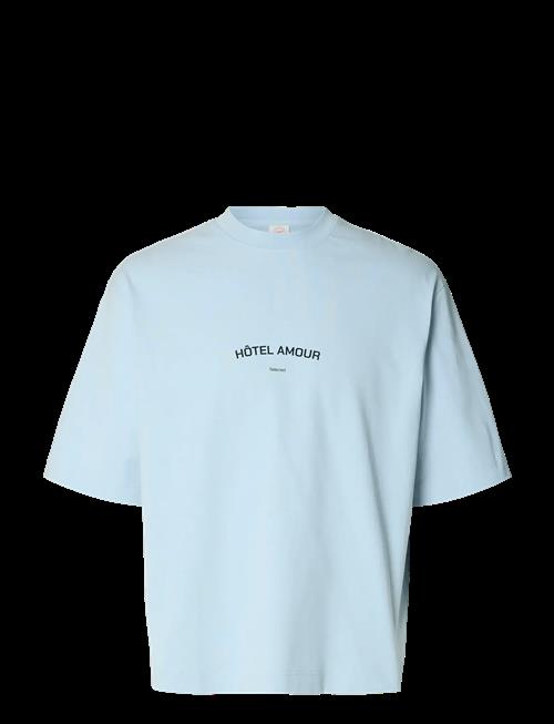 Selected | Slhboxyliam Ss O-Neck Tee Hotel Amour | S